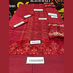 Unstitched Suit, Front Showcases Full Heavy Embroidery Work, for Women