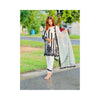 Unstitched Dress: Organza Shirt + Malai Trouser + Net Dupatta - for Women
