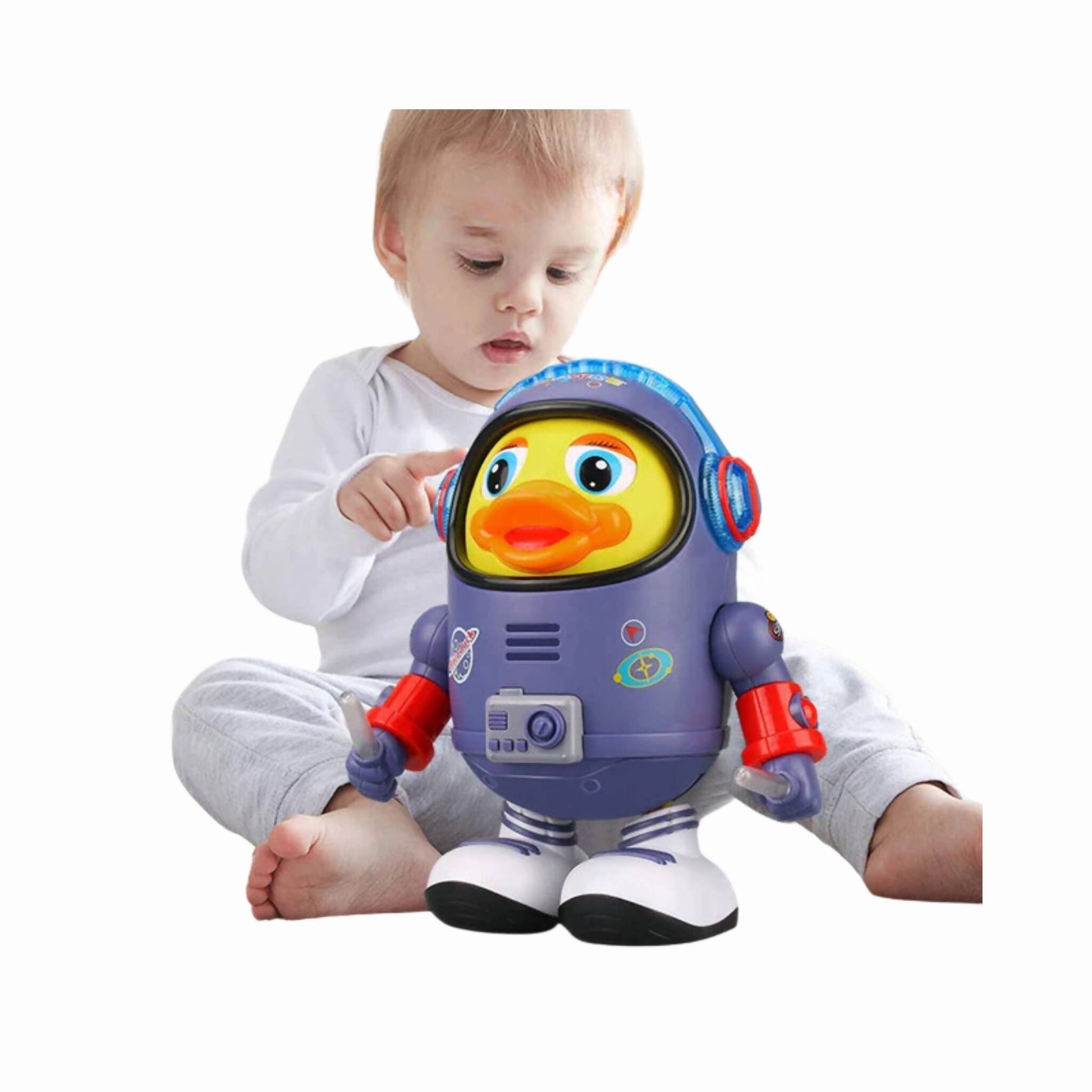 Space Dancing Duck, Musical Action with Flashing Lights, for Kids'