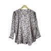 Top, Printed V Neck Style in Imported China Chiffon, for Women