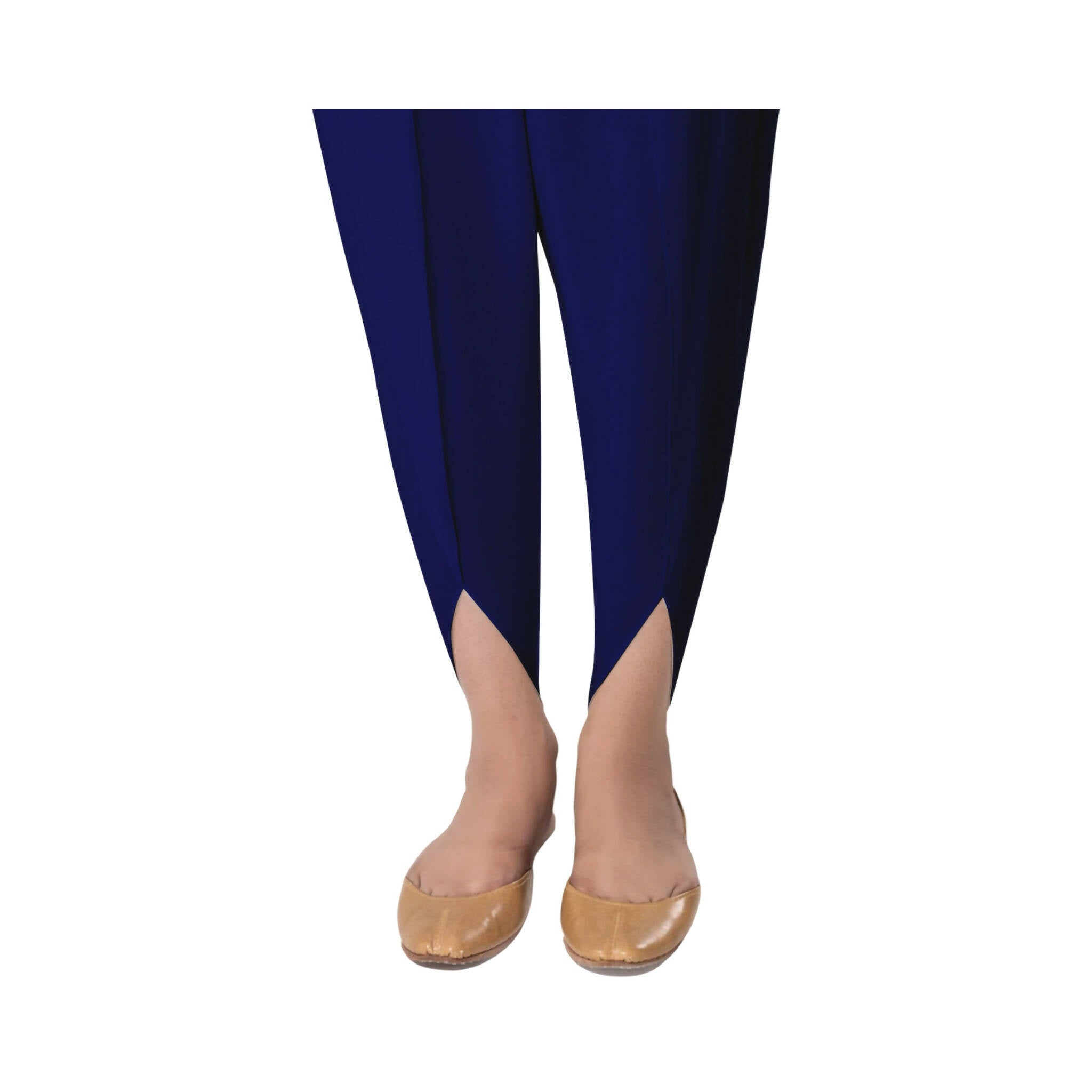 Trouser, Cotton, Stitched, Half Elasticated Belt, for Women