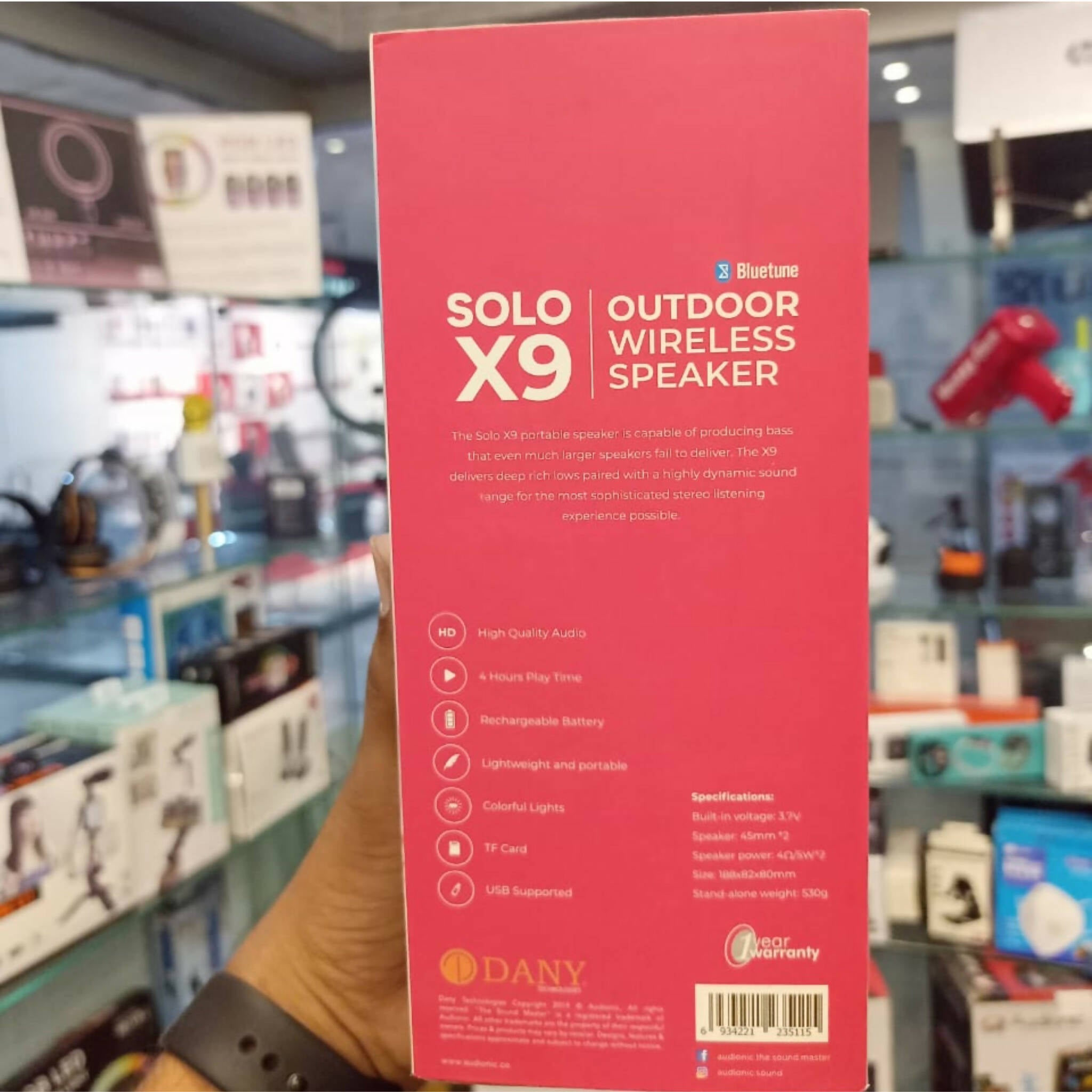Speaker, Audionic Solo X9 & Bluetooth Supported