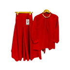 Top & Plazo, Elevate Your Style with Fashionable 2-Piece Outfits, for Girls'