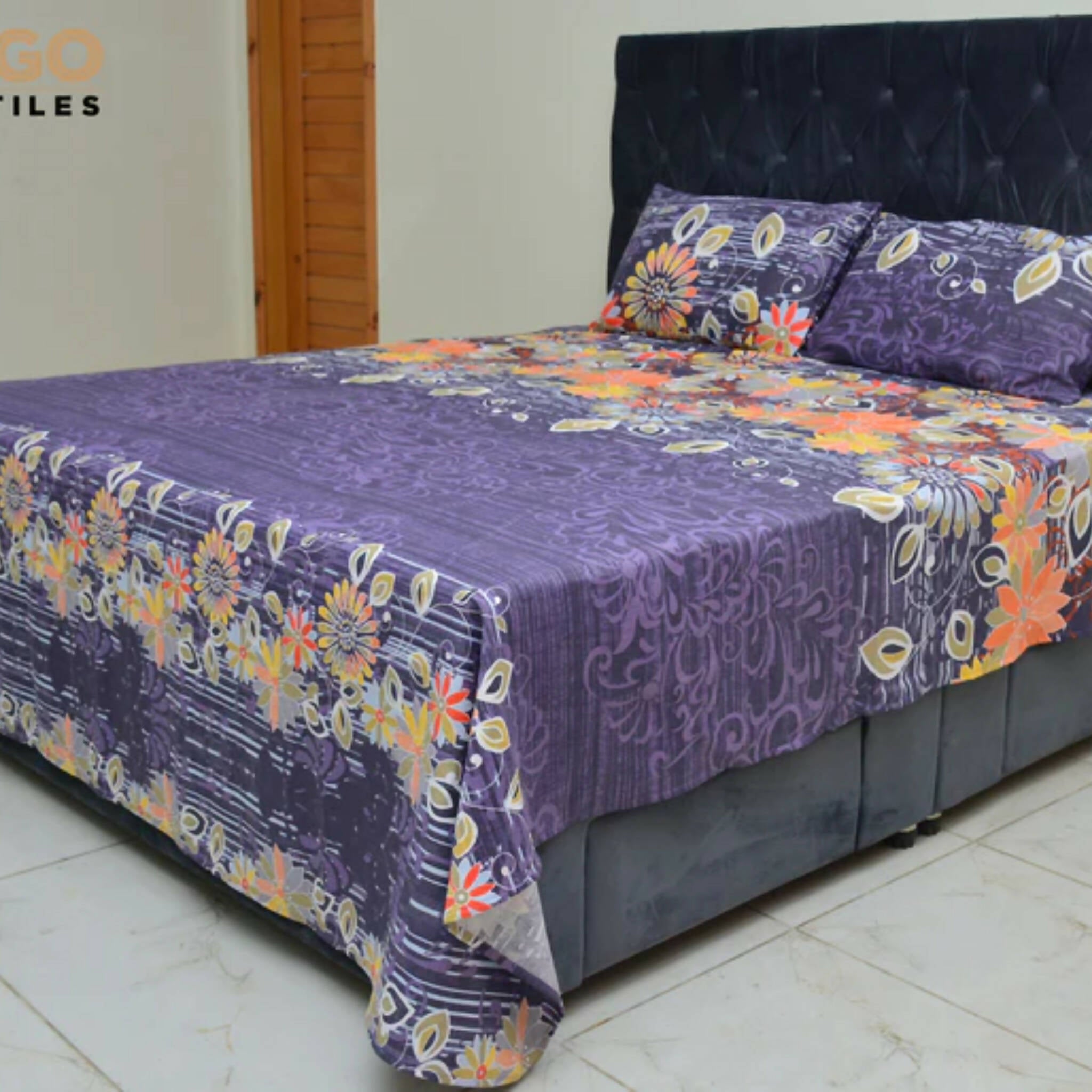 Bed Sheets, Elevate Your Bedroom with T-200 Lotus Garden
