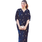 Kaftan, Teal Moose Elaheh Velvet Elegance & Redefined, for Women