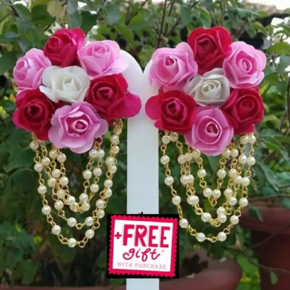 Earrings, Elegant Floral Pearl, for Special Moments