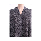 Abaya, Fabric with Printed Long-Length Abaya & Solid Color Hijab, for Women