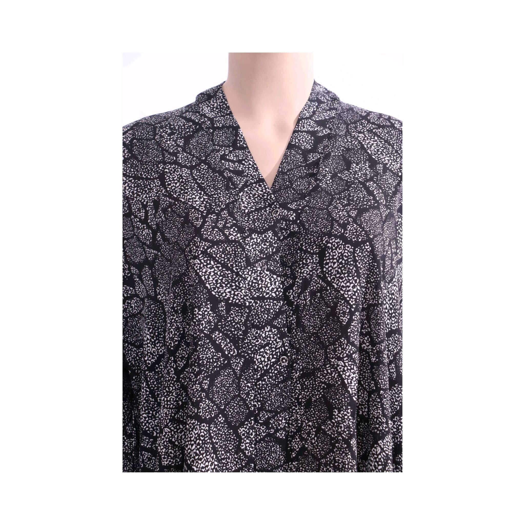 Abaya, Fabric with Printed Long-Length Abaya & Solid Color Hijab, for Women