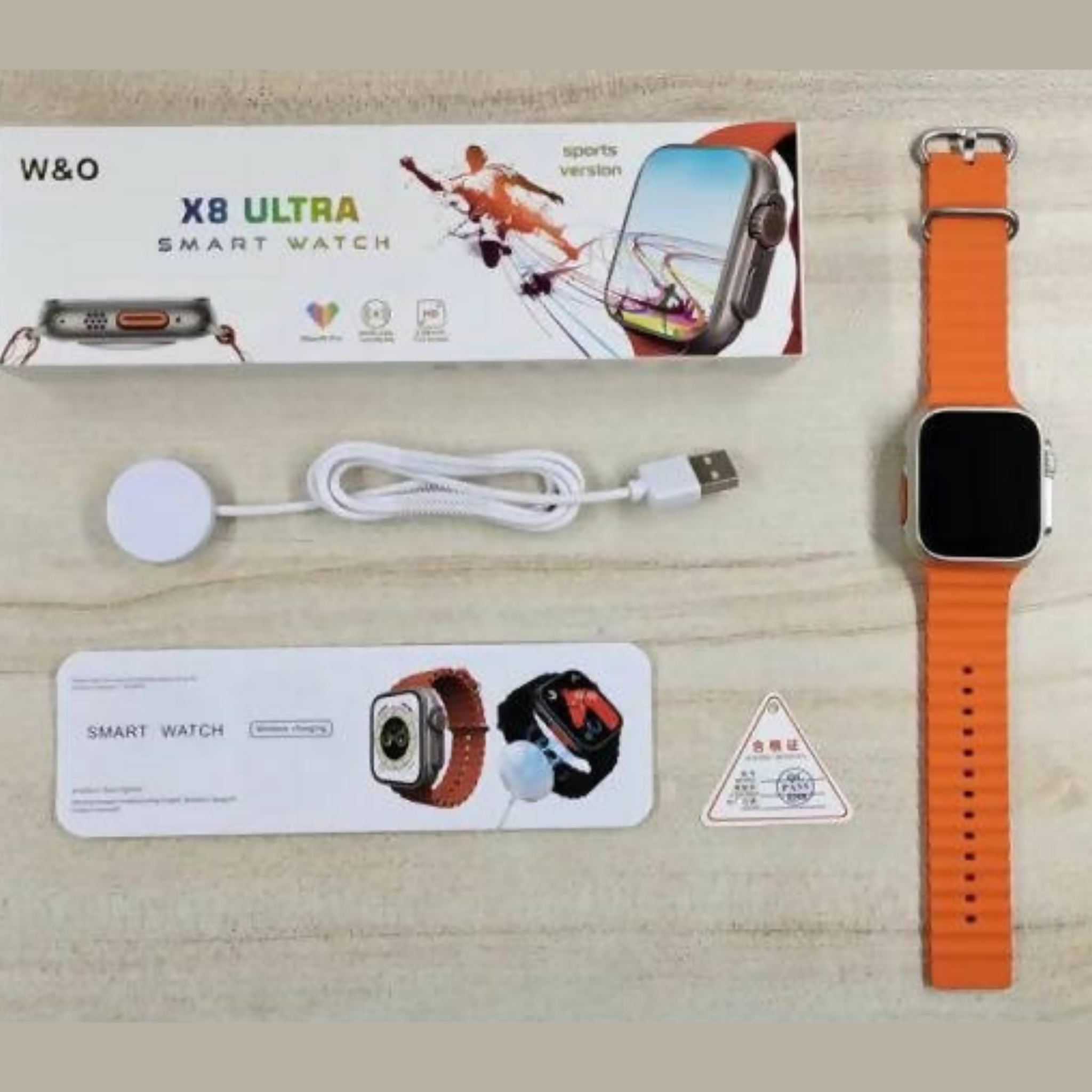 Smart Watch, X8 Ultra, Bluetooth Calling, Wear Teck, Full-Screen HD Display