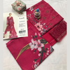 Unstitched Suit, Digital Karandi Embroidery, 3 - Piece, for Women