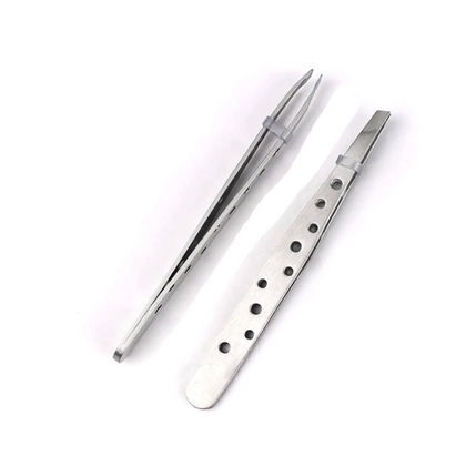 Tweezers, Versatile 9-Hole Stainless Steel, for Precision Work