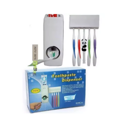 Toothpaste Dispenser, Automatic Squeezer And Holder Set