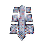 Table Runner Set, Handmade Ari Work with 6 Table Mats Patchwork Design & 7-Piece Ensemble