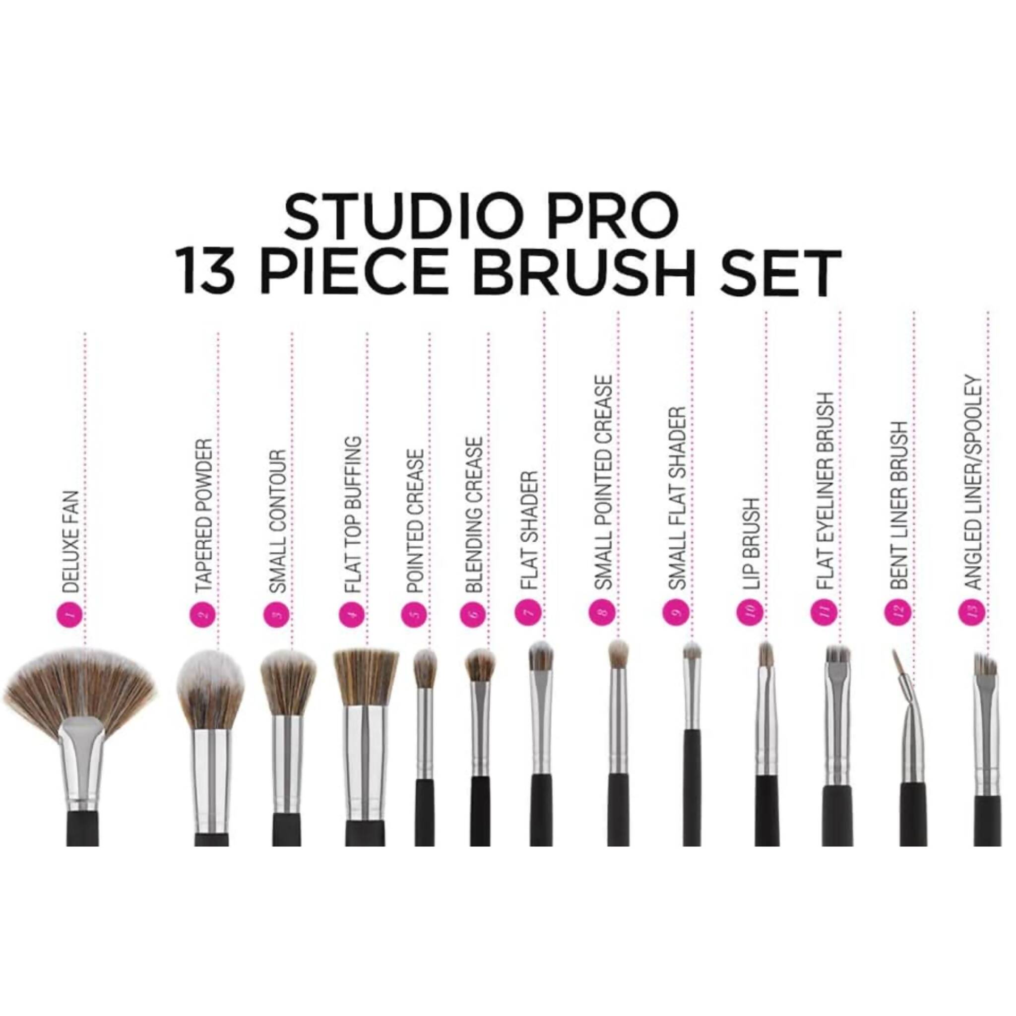 Brush Set, Professional Quality Makeup Brush with Lush Bristles - Cruelty-Free & Vegan