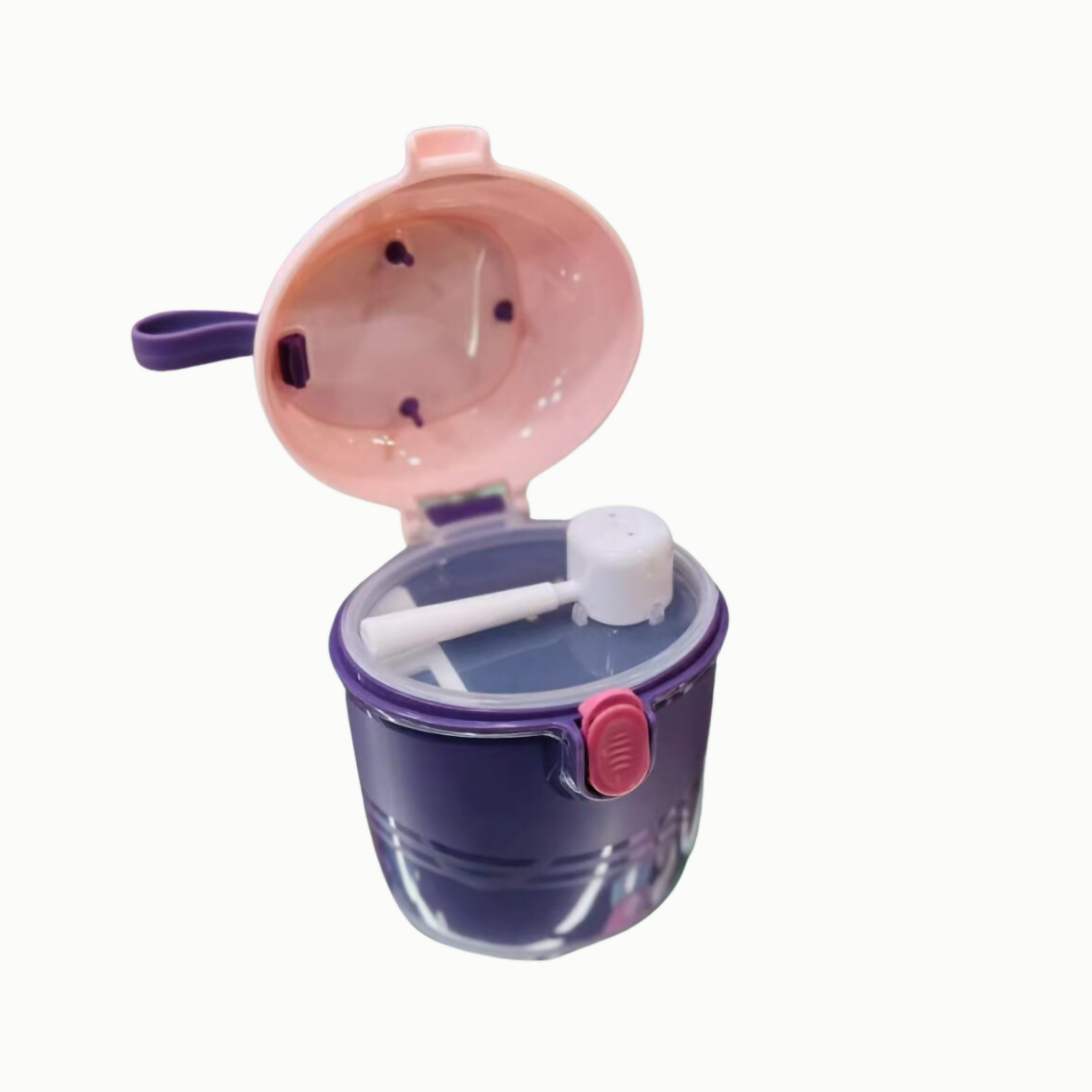 Milk Container with Measuring Spoon, Beautiful & Easy-to-Use Liquid Storage Solution