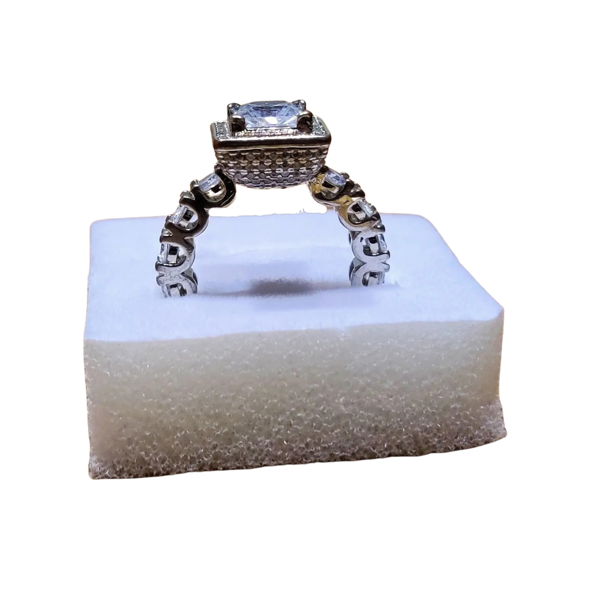 Ring, Crystal Zircon Stone, Nickel-Free, Elegant Design, for Women