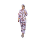 Suit, Timeless Floral Elegance, Chic Two-Piece Viscose Lawn Ensemble