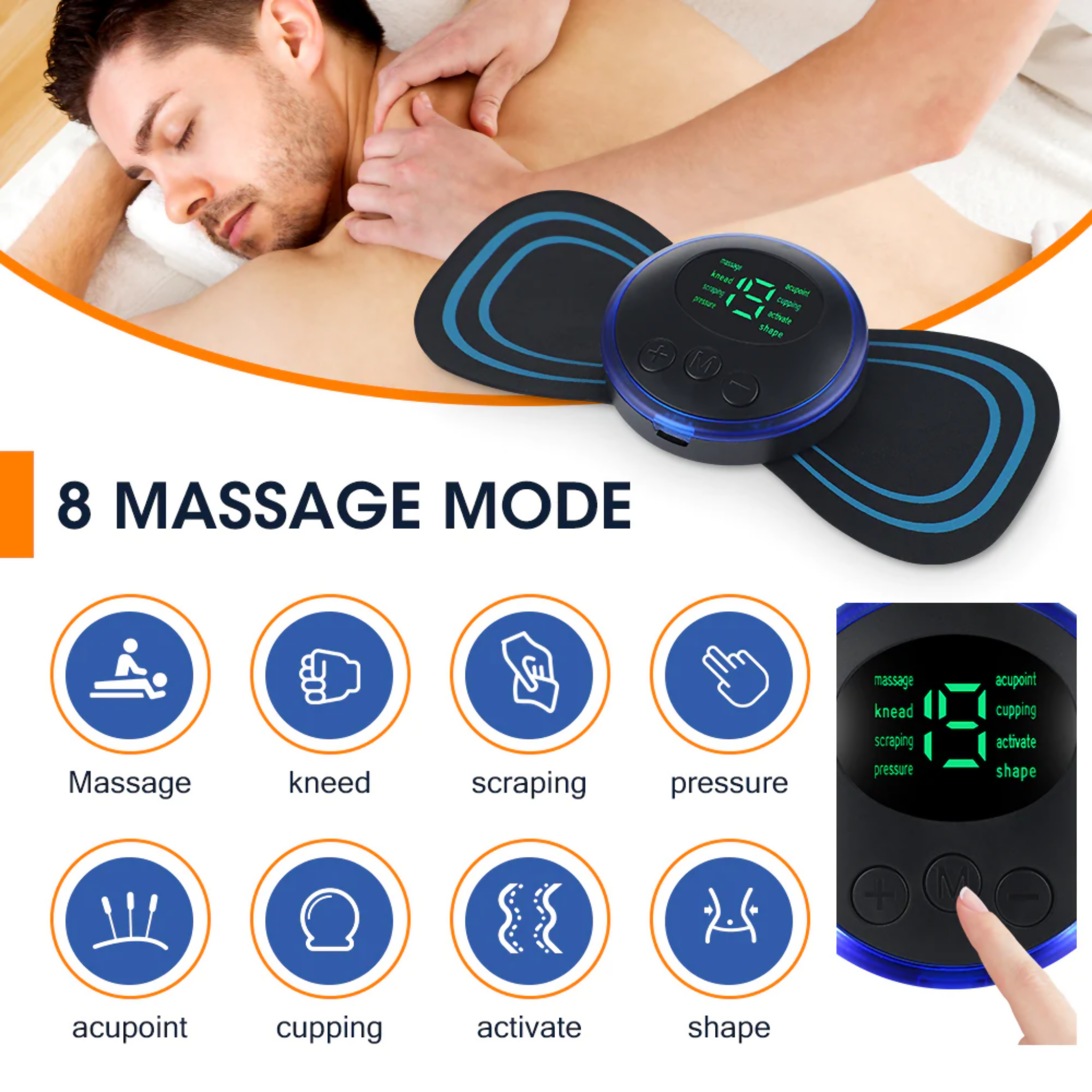 Body Massager, Portable with Multiple Modes & Intensities