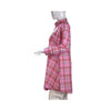 Shirt, Bright Taffy Pink & Checkered Lawn Cotton, for Women