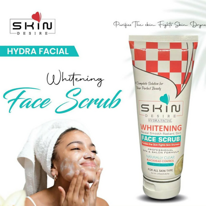 Face Scrub, Hydra Whitening, Clear, Radiant Skin with Blackhead Control