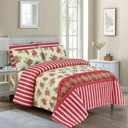 Quilt & Cover, Stylish Comfort, Pink Floral Polycotton