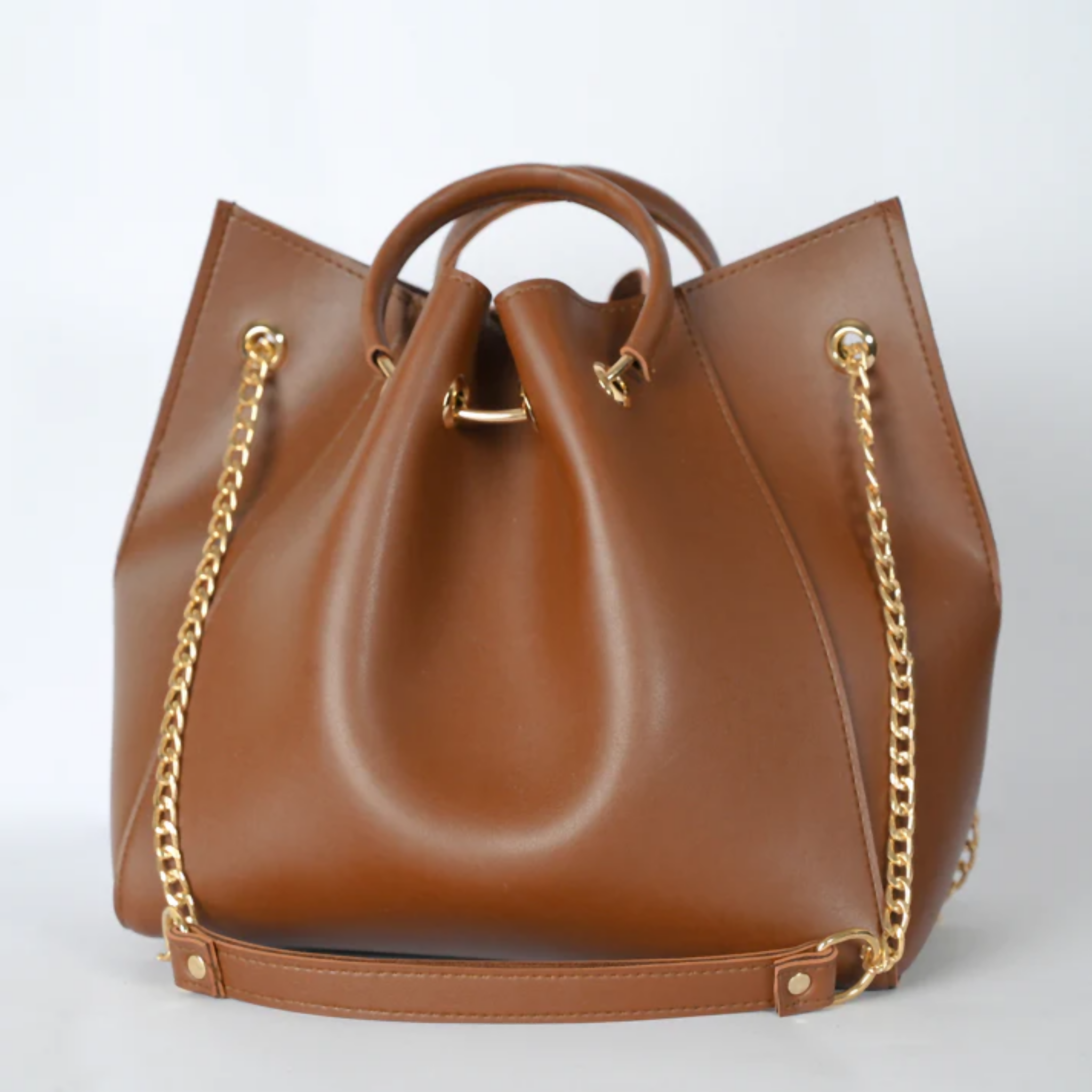 Bucket Bag, High-Quality Faux Leather & Timeless Elegance, for Women