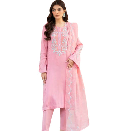 3-Piece Suit, Fine Lawn Shirt, Cambric Cotton Shalwar & Polynet Dupatta