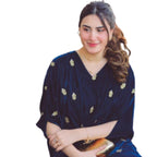 Kaftan, Teal Moose Elaheh Velvet Elegance & Redefined, for Women