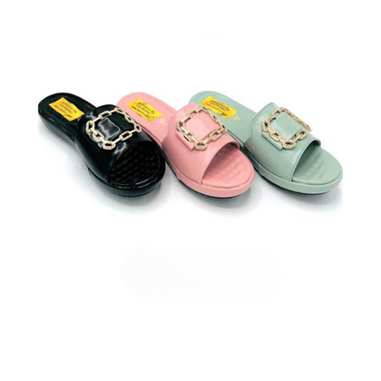 Buckle Slides, Chic & Easy to Wear, for Women