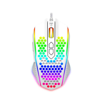Mouse, Stylish Honeycomb Wired Gaming with RGB Backlight