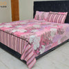 Bedsheet, Elegant Comfort, Cream Floral Polycotton