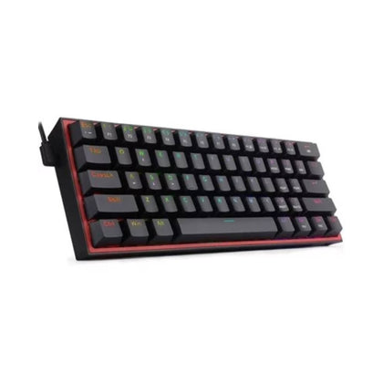Keyboard, Redragon Fizz RGB K617 & Wired Mechanical Compact Gaming Black