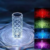 Lamp, Diamond Rose Crystal, Elegant 3D Illumination, for Any Space