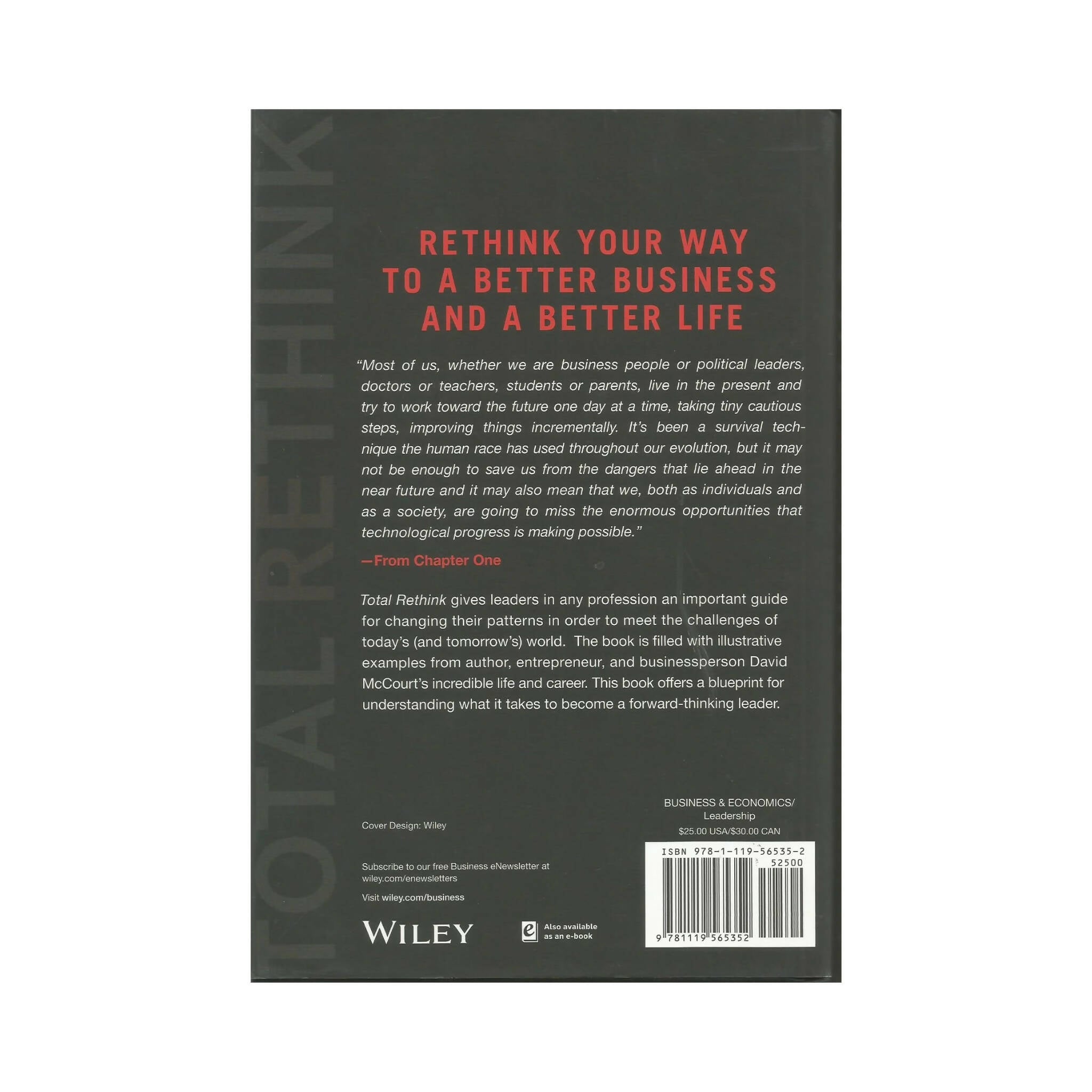 Book, Total Rethink, Why Entrepreneurs Should Act Like Revolutionaries Hardcover