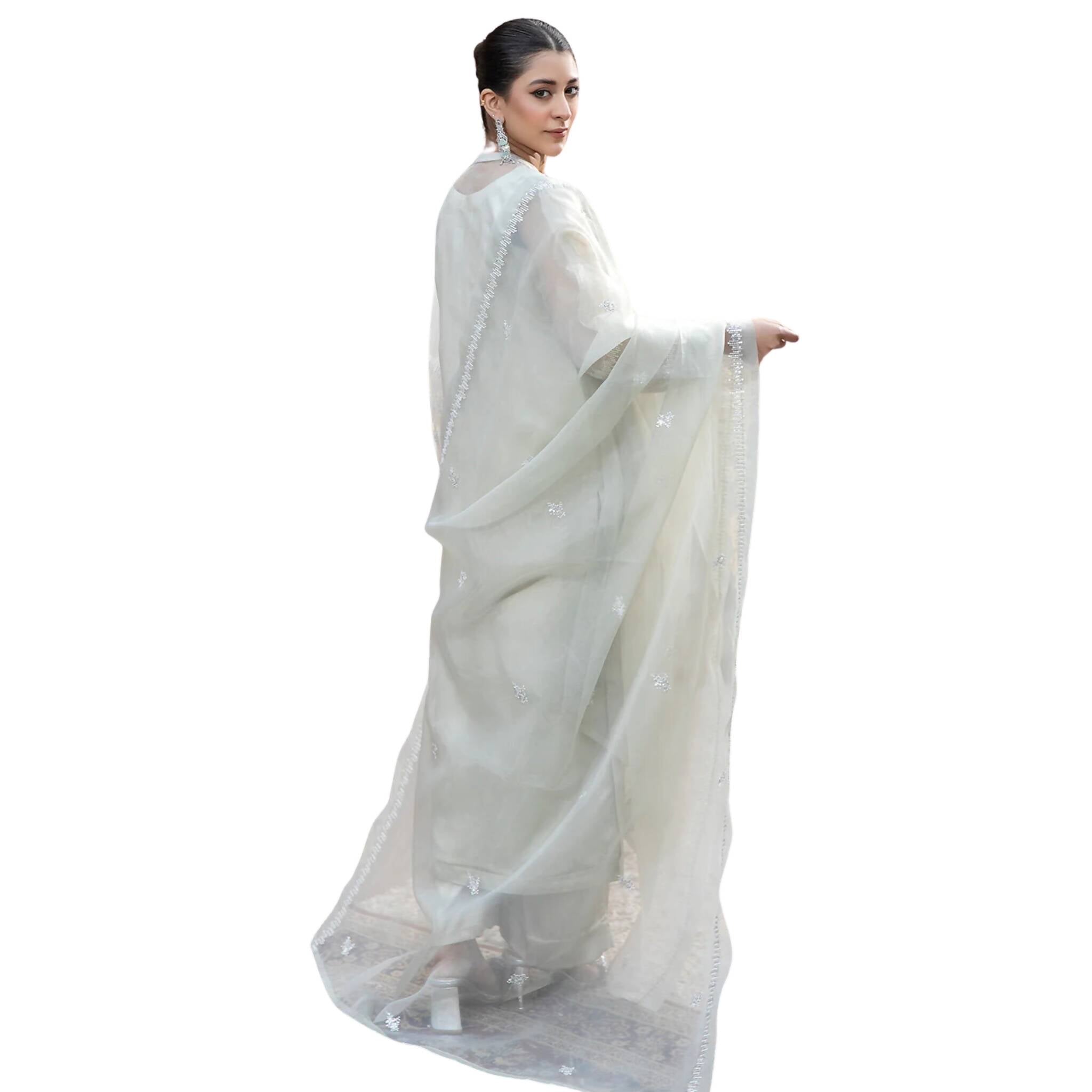 Suit, Sophisticated Elegance, Three-Piece Silk with Sequins Embroidery, for Women