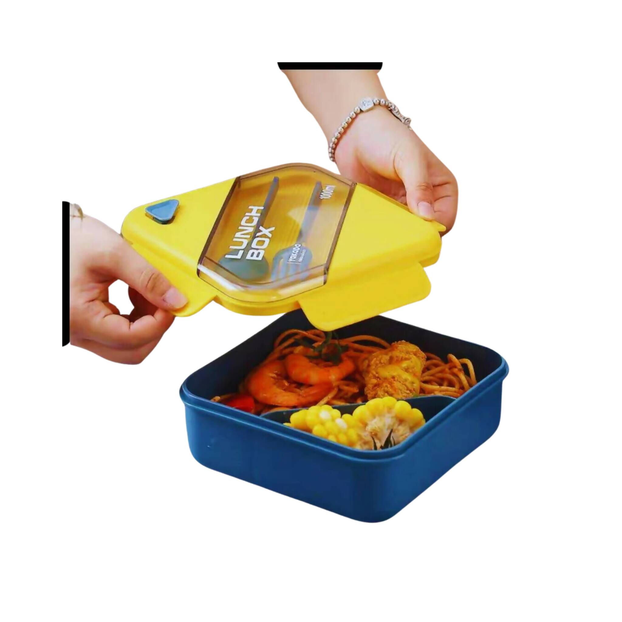 Lunch Box, Meal Mate 1000ml Your Go-To Portable Lunch Solution!