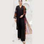 Unstitched Suit, Chikenkarri Printed Dresses with Bamber Chiffon Dupatta, for Ladies