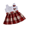 Frock, White & Blue Checkered Perfect Comfort, for Little Ones