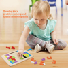 Puzzle Board, Wooden Tangram & Vibrant Tangram Fun, for Kids'