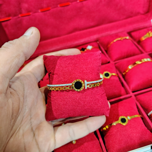 Cuff Bangle, High-Quality Designer Bracelet by Jewelry Kara, for Girls'