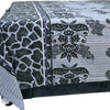 Bed Sheet, Bold Blooms, Black Floral Polycotton