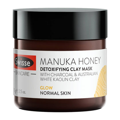 Swisse Manuka Honey Detoxifying Clay Mask, Natural Skin Rejuvenation
