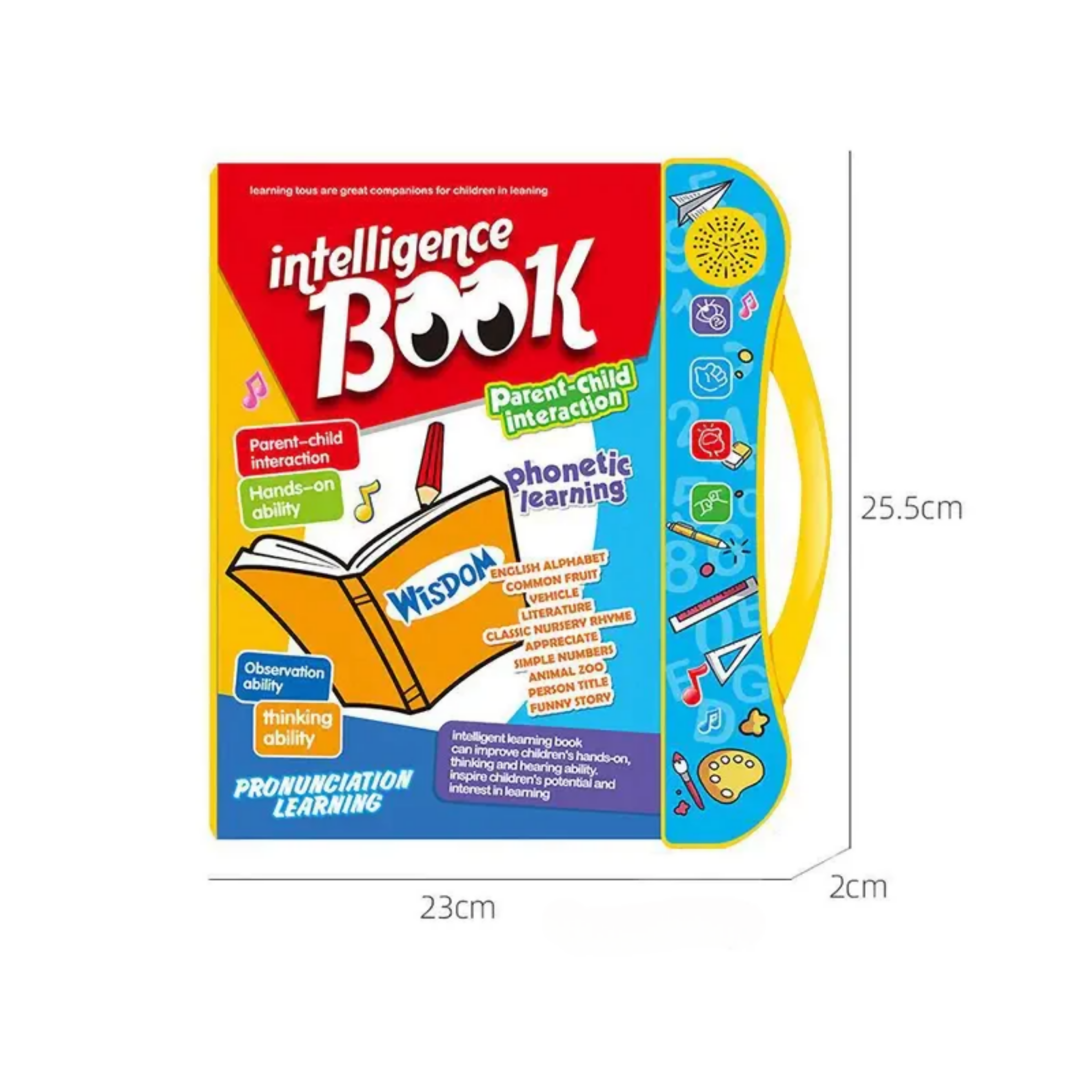 Learning Study Book, Explore Alphabets, Numbers, and More, for Kids'