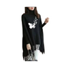 Poncho, Butterfly Printed Winter Wing Bat Style, for Women