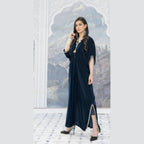 Kaftan, Teal Blue Symbol Of Opulence & Sophistication, for Women