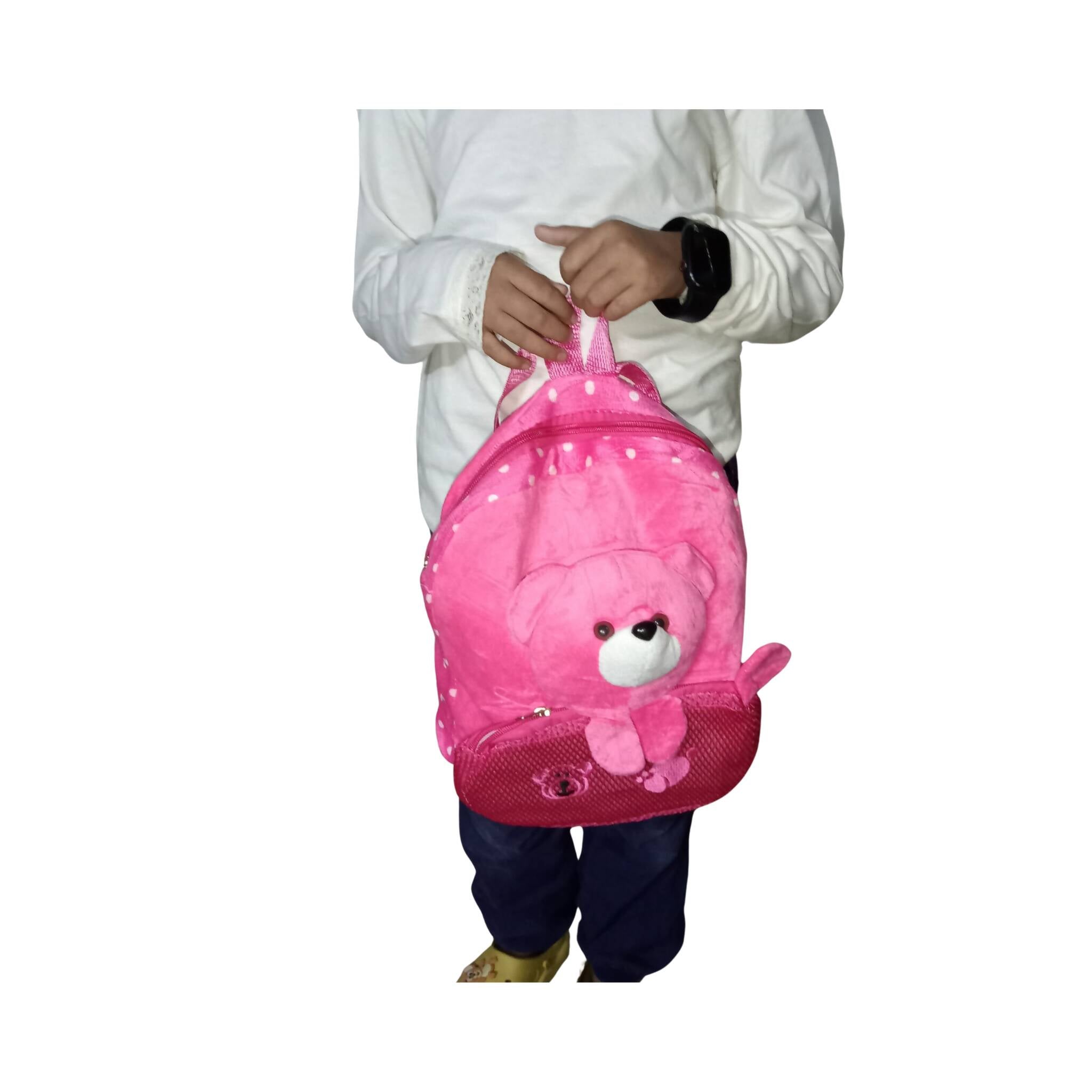 Backpack, Cute Cartoon Kindergarten Pink with Plush Toy, for Girls'