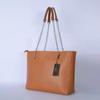 Alpha Tote Bag, Golden Brown & Chain Elegance, for Women