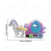 Horse with Carriage, Colorful Lights & Joyful Sounds, for Kids'