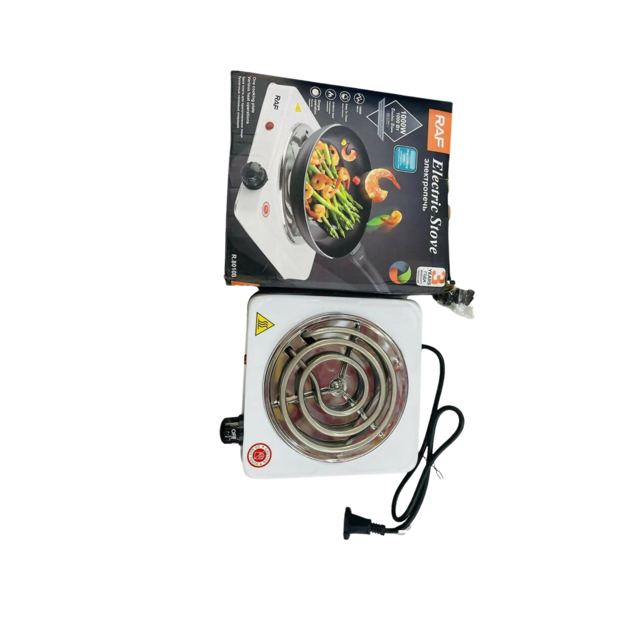 Electric Stove,1000W, for Versatile & Safe Culinary Experiences
