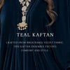 Kaftan, Teal Blue Symbol Of Opulence & Sophistication, for Women